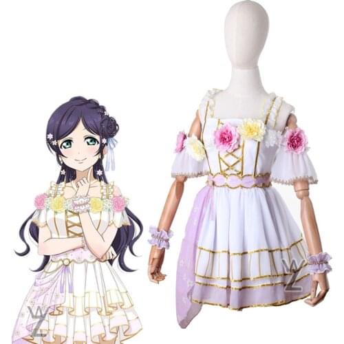 2021 New Lovelive Flower Festival Tojo Nozomi Cosplay Costume Women Cute Dress Suit Halloween Carnival Uniforms Lovely Girls