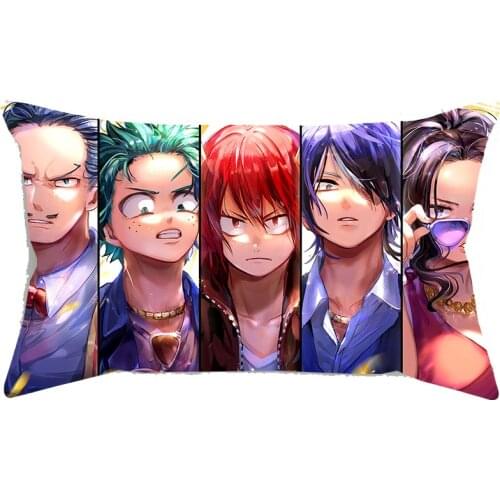 Cosplay New No Pillow Core My Hero Academia Pillow Case Deku Printed Pillow Cover Kawaii Soft Pillow Case Sofa Pillowcase
