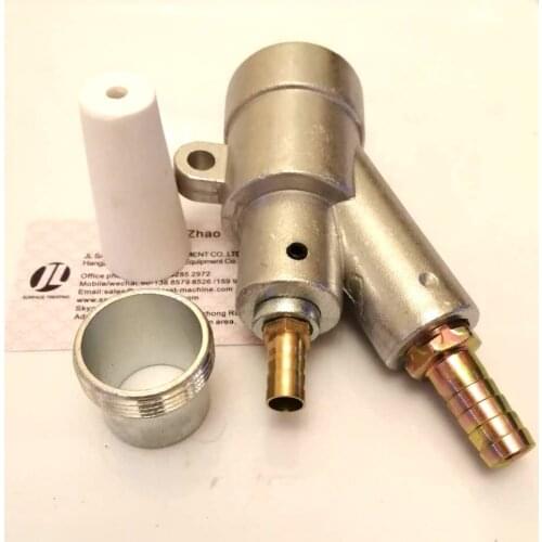 Type B sand blast gun with 1 piece 6/8x60mm ceramic sand blasting nozzle,sandblasting spraying gun
