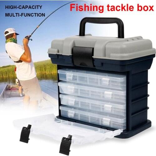 Portable Multi-function Fishing Tackle Box Big Fishing Accessory Storage Box