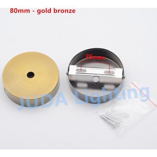 Ceiling rose iron metal lamp base ceiling canopy for wall light led pendant lamp chandelier diameter 80mm ceiling plate fittings