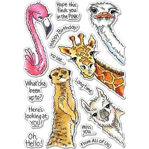 Animal Clear Stamps Scrapbook Paper Craft Clear stamp scrapbooking A0531