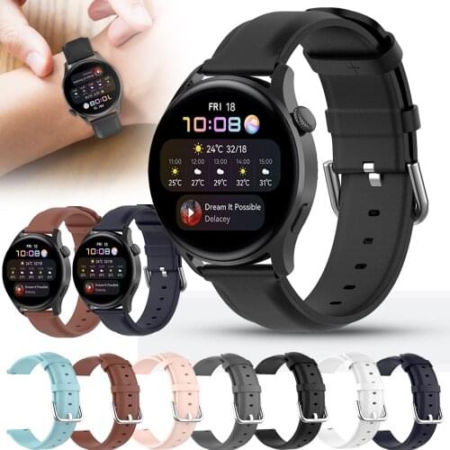 For Huawei Watch 3 / 3 Pro Strap GT 2 46mm 2e Genuine Leather Band 22mm Watch Strap Bracelet Watchband Wristband Watch3 ремешок