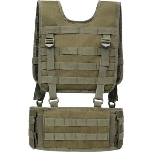 Removable Tactical Vest Military Molle Suspender Strap Battle Vest Airsoft Paintball Combat Waistcoat Heavy Duty Hunting Clothes