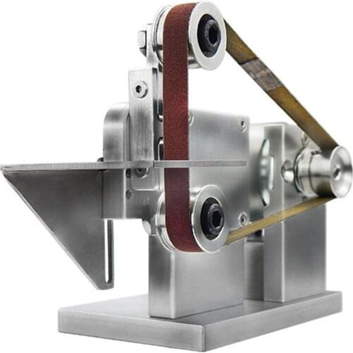 Grinding Polishing Machine Forward Reverse Turning Belt Machine Belt Wheel DIY Sand Belt Machine Stainless Steel Aluminum Metal