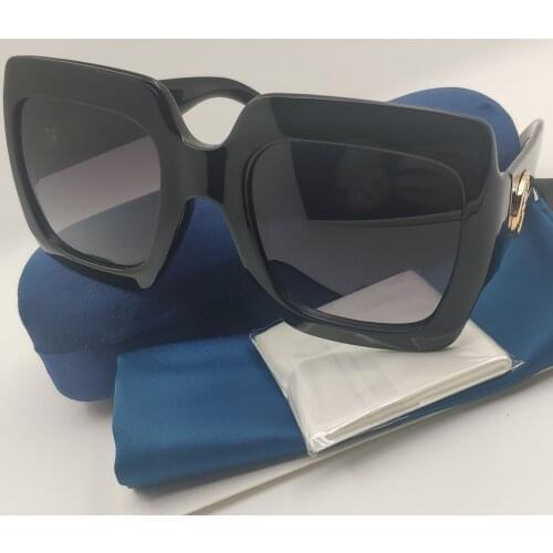 Shield Sunglasses Big Frame Retro Square Designer Sunglasses For Women Shade Vintage Fashion Sun Glasses Women Steampunk Glasses