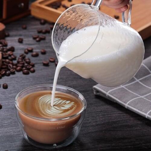 Glass Mug Resistant Tea Beer Mug Milk Lemon Juice Cup Drinkware Lover Coffee Cups Mug Gift Milk Coffee Cappuccino Pitcher