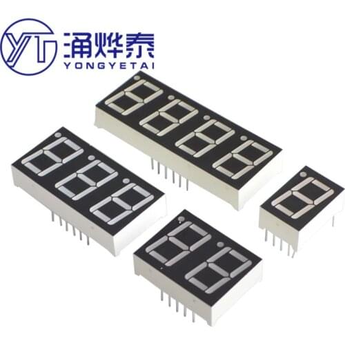 YYT 5pcs 0.28 0.36 0.4 0.56inch LED display 7 Segment 1 Bit/2 Bit/3 Bit/4 Bit Digit Tube Red Common Cathode/Anode Digital