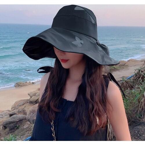 Summer Sun Hat Visor Caps Female Large Brim Empty Top Baseball Cap UV Protection Beach Sun Visor Hats For Women Sun Cap Outdoor