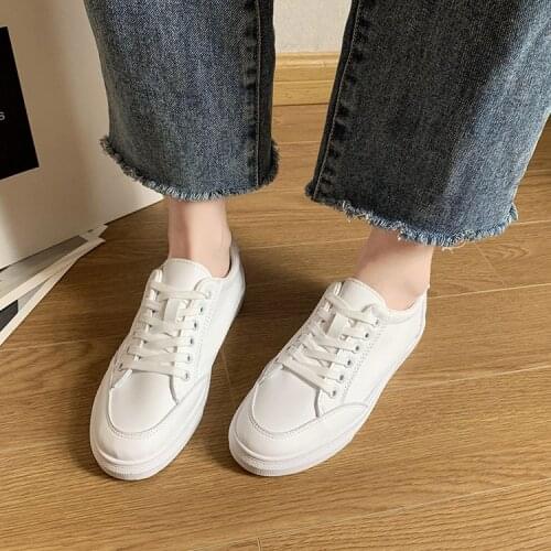 Womens Shoes Fashion Spring Trend Casual Sneakers Comfortable White Vulcanized Platform Shoes Single Shoes