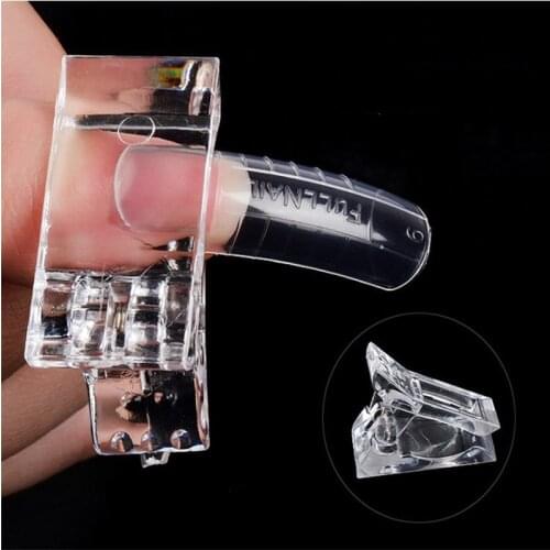 1/5 Pcs Nail Clip Acrylic Nail Plastic Fake Finger Polish Extension Tips Quick Building Mold UV Gel Manicure Art Builder Tool