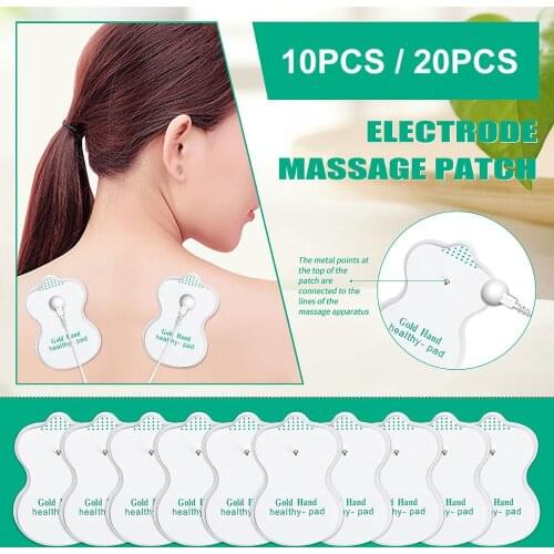 10/20PCS EMS Electrode Pads for Tens Unit Acupuncture Pulse Massage Machine Slimming Massager Replacement Electrode Pads Small