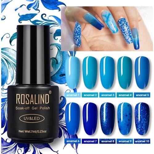 7ml Gel Nail Polish Mixed Varnishes All For Manicure Nails Art Semi Permanent UV Led Gel Polish Nail Design Base Top