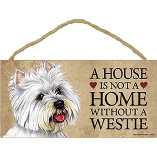 Dog Accessories Rectangular Wooden Pet Tag Pendant Animal Sign Plaques Dog House Home Wall Decoration