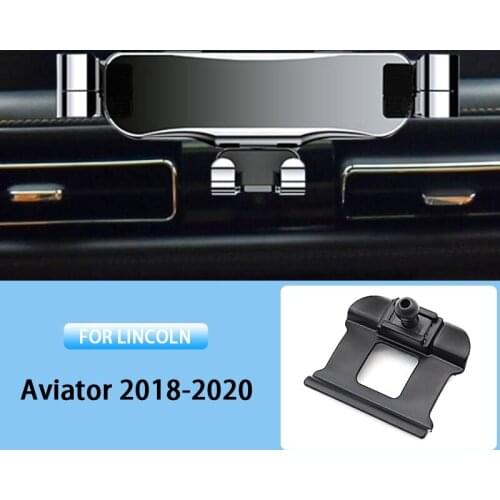 Car Mobile Phone Holder For Lincoln Aviator 2018 2019 2020 Air Vent Mounts Stand GPS Gravity Navigation Bracket Car Accessories