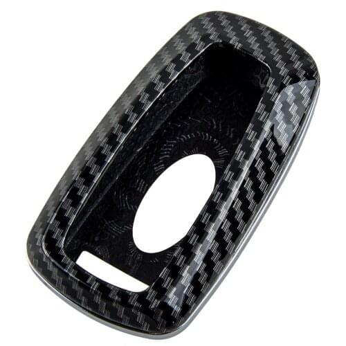 Smart Key Fob Case Shell Cover ABS Carbon Fiber Style Fit for Ford Focus Explorer Ranger Mondeo Fusion Lincoln Corsair 2020 2021