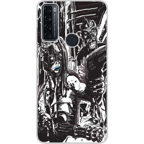 Compatible with TCL-20-SE-4G silicone gel tpu case cover case custom drawing design shockproof FREAKY 009 case