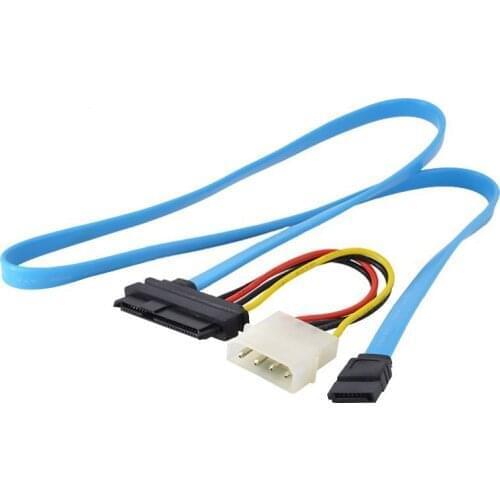CYSM Hard Disk SFF 8482 SAS Cable 29P to 1 SATA 7pin HDD Cable 70CM