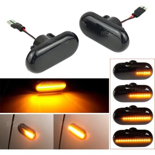 For Renault Clio 1 2 KANGOO MEGANE ESPACE TWINGO MASTER Dynamic Side Marker Turn Signal Light Sequential Flashing Lamp