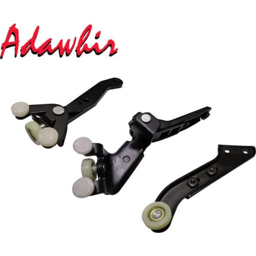 FOR VW T5 TRANSPORTER RIGHT SLIDING DOOR ROLLER ARM GUIDE MOUNT SET 7H0843436B 7H0843398H 7H0843336D