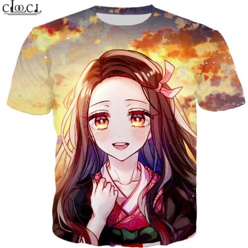 Demon Slayer Kimetsu No Yaiba T Shirt Men Women 3D Print Nezuko Short Sleeve Sweatshirt Casual Style Streetwear Tops