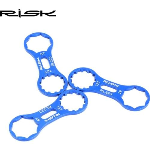 RISK Mountain Rode Bike Removal Wrench Bicycle Front Fork Spanner Aluminum Alloy Repair Tools Parts for Suntour XCM/XCR/XCT/RST