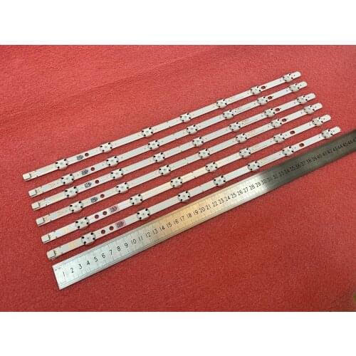New Kit 6 PCS 7LED 460mm LED Backlight strip For TOSHIB 49U6863DB LUX0149003 LT-49C870 VES490QNDS-2D-U12 N12 SVV490A64_REV00_A B