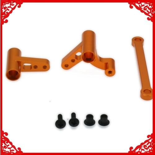 1Set RCAWD Steering Crank Set Steering Servo Saver Complete For 1/10 Rc Car Hpi Bullet 3.0 Flux Mt/St Aluminum 101214 BMT0018