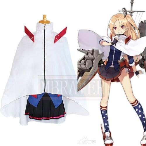 Game Azur Lane USS Cleveland Cosplay Costume Halloween Christmas Party Uniform Custom Made Any Size