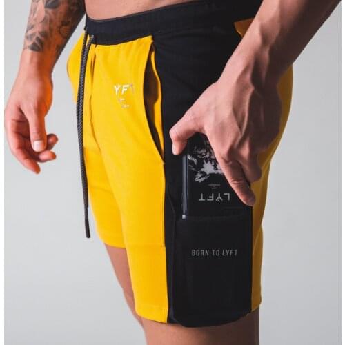 2021Summer MensLetter Printing Elastic Jogging Gym Fitness Shorts Spatchwork Running Quick-Drying Outdoor Training Casual Pants