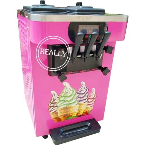 Mini Desktop 18-22L/h Frozen Yogurt Sweet ice cream cone auto soft ice cream sundae maker machine CE ISO approved
