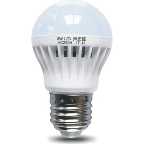 PC Night Lighting Sound And Light Control Sensor Light E27 Motion Detector Led Bulb Lamp Stair Hallway Pathway Corridor