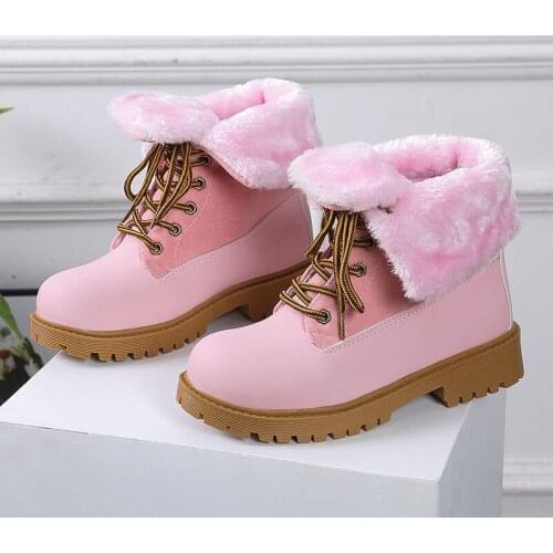 2020 New Winter Snow Boots Women High Quality Lace Up Thick Fur Warm Winter Boots Female Shoes Fashion Ankle Boots