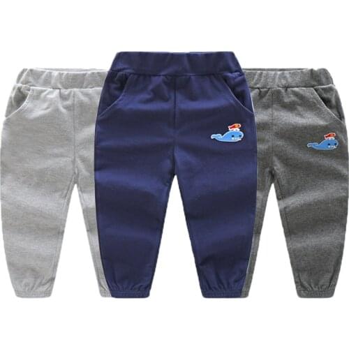 2020 New Boy Sports Pants Autumn Children Cotton Pants Childrens All-match Autumn Pants Baby Casual Trousers 1-8Y