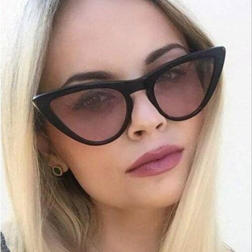 New 8-color Hot Cat Eye Designer Women Brand Designer Vintage Retro Sunglasses Female Integrated UV Candy Colored glasses