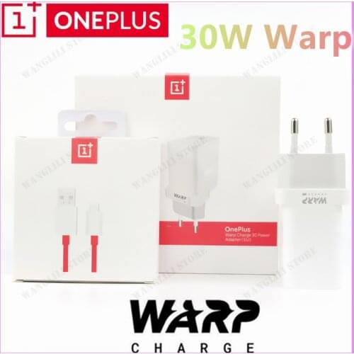 Original EU 30W OnePlus 8 Warp Charger 30 Power Adapter Dash Charge 7t Smartphone Fast Charge For Oneplus 7 pro 6t 6 5t 5 3t 3