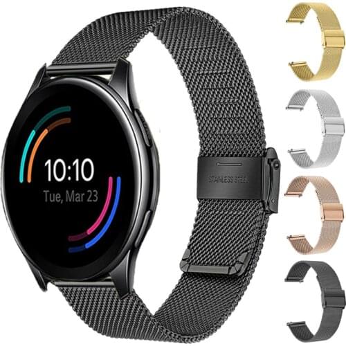 Stainless Steel Straps For Oneplus Watch 46MM Smart Bracelet Metal 22MM Watchband For IMILAB KW66 Correa Wristband Accessories