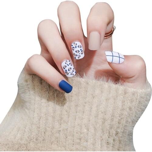 24 Cases Finished Products Wear Nail Piece Removable Nail Patch Fake Nail Design Art Nail Patch Nail Applicator Accessories