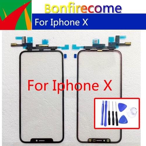 IphoneX Touchscreen For Iphone X Touch Screen Panel Digitizer Sensor Replacement Touch Glass Lens No Lcd