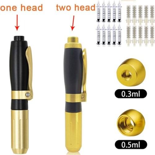 High Pressure Hyaluronic Acid Pen Syringe Anti Wrinkle Whitening Lifting Lip Mesotherapy Gun Atomizer Hyaluron pen Lip Injection