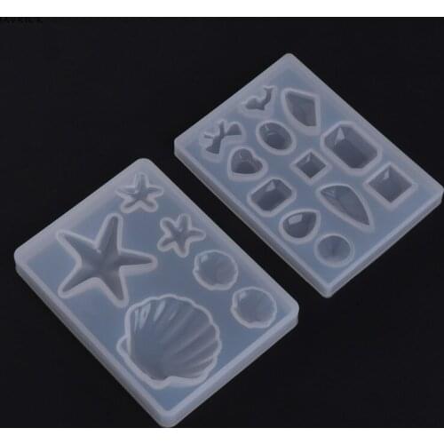 Silicone Mold Diamond Shell Epoxy Resin DIY Jewelry Making Crafts Cake Pendant Great for DIY Tools Accessories