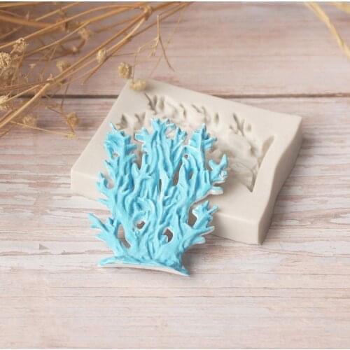 Seaweed Coral Silicone mold fondant mold cake decorating tools chocolate mold