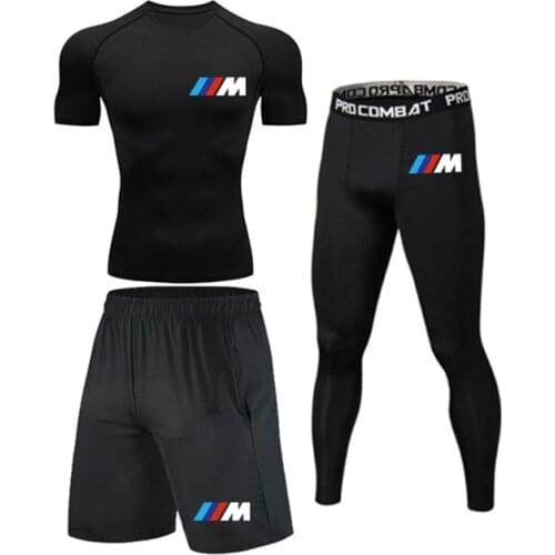 Mens Sports Suits Quick Dry Running Sets High Quality Clothes Joggers Training Gyms Fitness Tracksuits MMA Rashguard Tracksuits