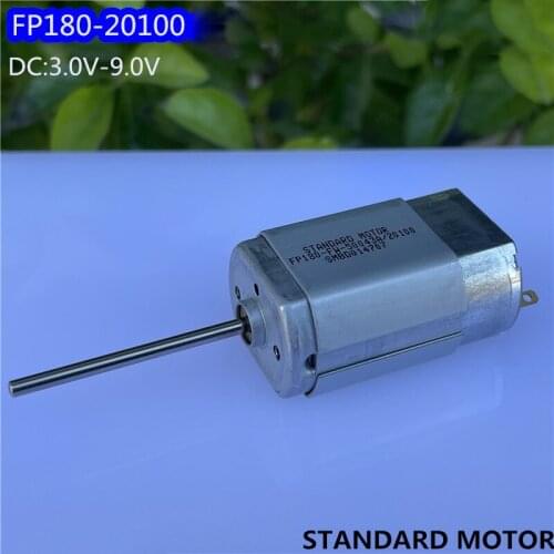 Standard FP180-20100 Precious Metal Brush Electric Motor DC 3V 5V 6V 9V 14200RPM High Speed 30mm Long Shaft for Electric Toys