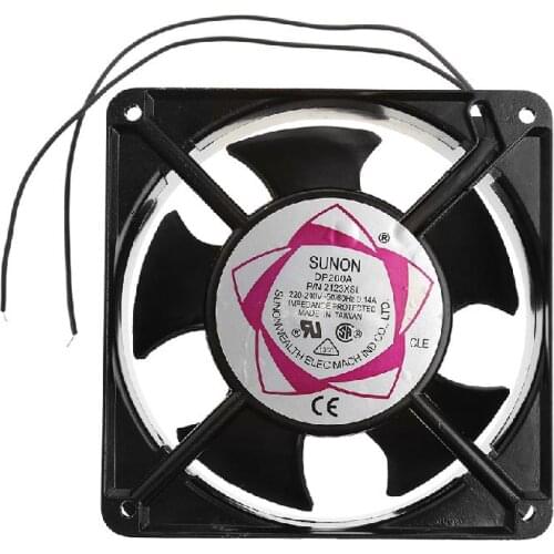 DP200A 2123XSL 12038 120mm Sleeve Bearing 220-240V AC 2-Wire Case Cooling Fan