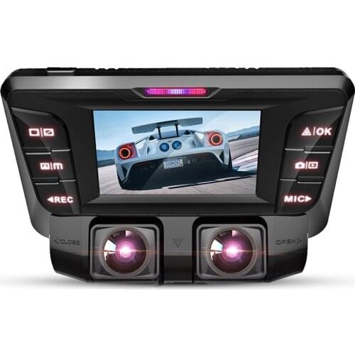 UNCOM DVR Dash Cam car driving recorder HD night vision dual lens panoramic 24-hour parking monitoring