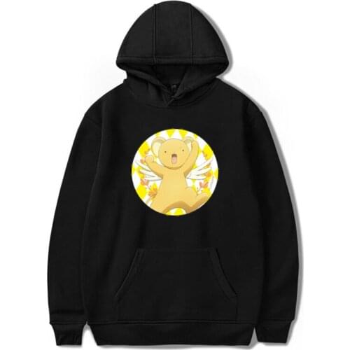 Sakura Card Captor Japan Anime Hoodie Women Men Hip Hop Sweatshirts Harajuku Jacket Thin Velvet Warm Printed Hooded Clothes Tops