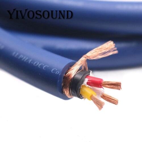 Yivosound FP-3TS20 HIFI OFC shield OCC Pure Copper Power Cord Cable Wire