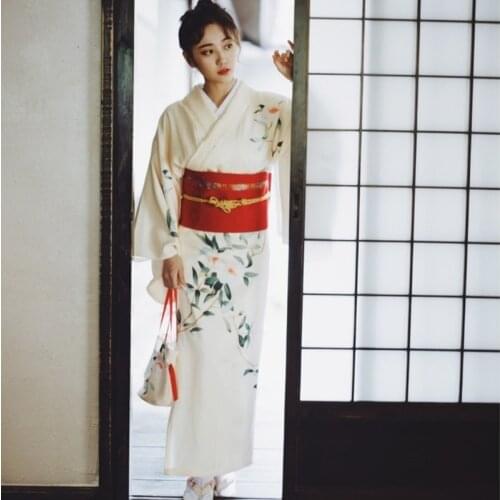 Japanese kimono traditional japanese kimono black yukata new feeling clothes obi Japanese geisha costume haori FF2047