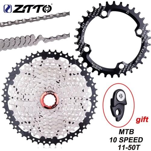 ZTTO Cassette Mountain Bike 10Speed 11-50T Sprocket 10s 20s 30s Freewheel Cycling K7 For Parts XT SLX XO X0 X9 X7 Bicycle Parts